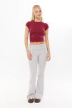Rachael Ruched Tee, WILD BERRY - alternate image 1