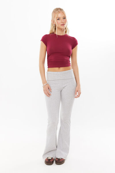 Rachael Ruched Tee, WILD BERRY