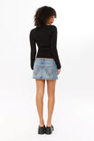 Elodie Square Neck Long Sleeve Top, BLACK - alternate image 3