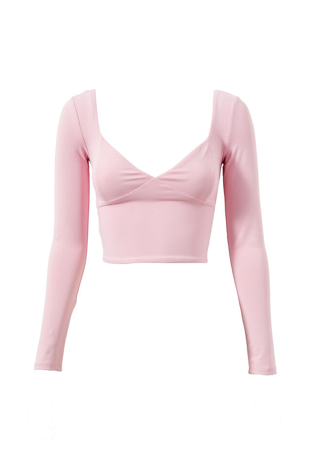 Luxe Kya Long Sleeve Top, ROSETTE PINK