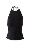 Natalie Backless Halter Top, BLACK - alternate image 7