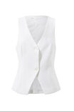Taylor Longline Vest, WHITE - alternate image 6