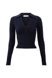 Clem Cable Knit Jumper, NAVY LEAGUE - alternate image 6