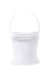 Soft Cowl Neck Halter Top, WHITE - alternate image 6