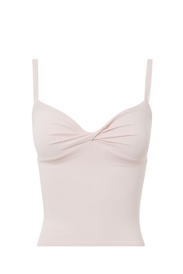 Luxe Twist Front Cami, SHERBERT PINK