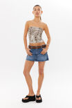 Soft Longline Tube Top, CARMEL LEOPARD BIEGE - alternate image 4