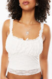 Lani Lace Tank, SUMMER WHITE - alternate image 4