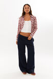 Cindy Check Shirt, RED/WHITE CHECK - alternate image 2