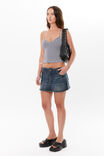 Khloe V Neck Halter Top, NAVY STRIPE - alternate image 5