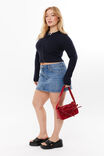 Kendal Cropped Knit Cardigan, ALL STAR NAVY - alternate image 5