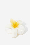 Single Hair Claw, YELLOW/FRANGIPANI - alternate image 1