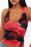 Luxe Halter Top, CANDICE ROSE RED - alternate image 4