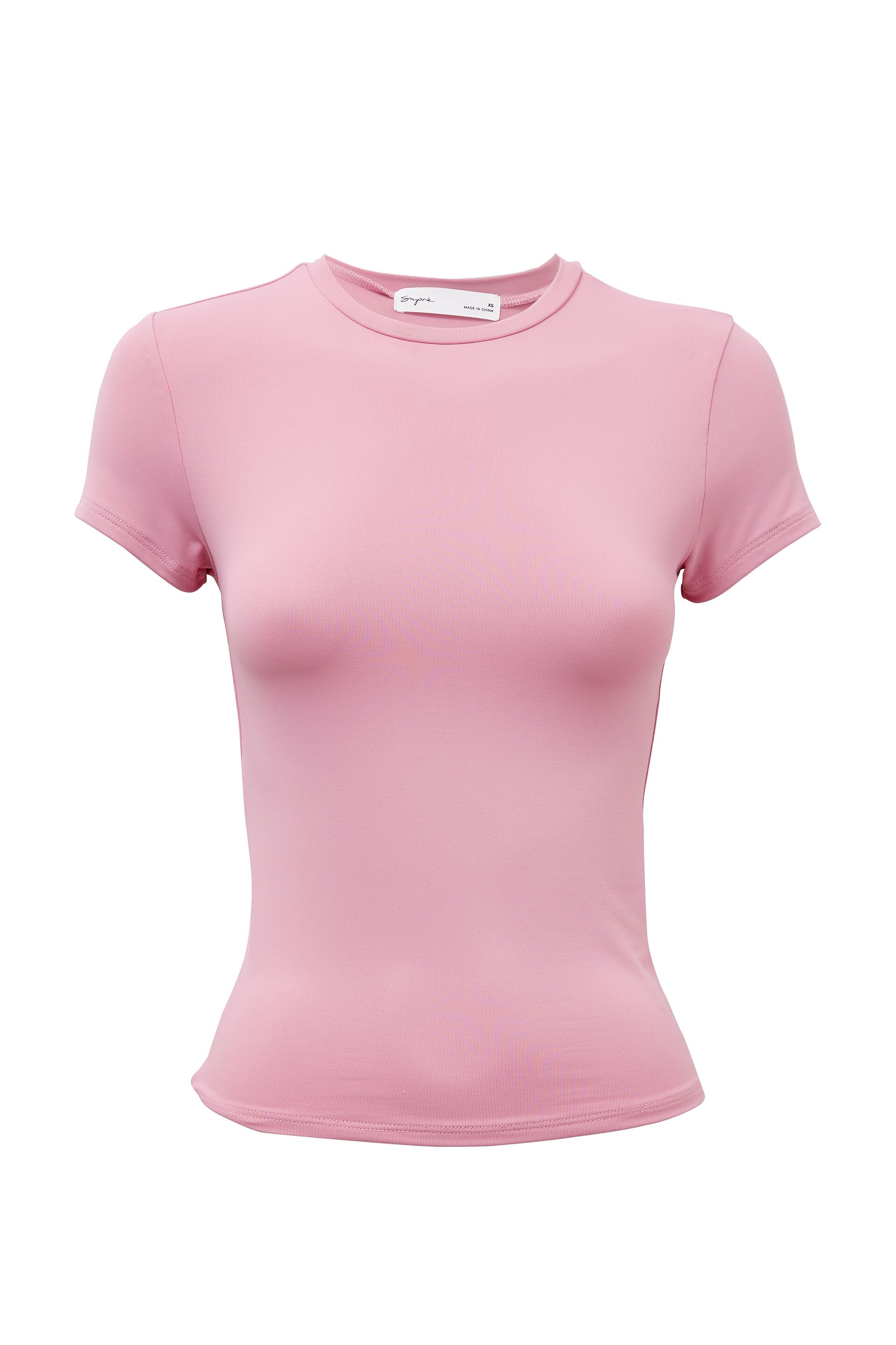 Pink longline on sale t shirt