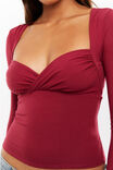 Soft Jolene Long Sleeve Top, CHERRY RIPE - alternate image 4