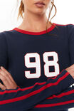 Gracie Long Sleeve Graphic Top, NAVY LEAGUE/98 - alternate image 4