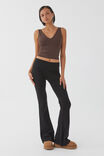 Luxe V Neck Tank, ESPRESSO BROWN - alternate image 2