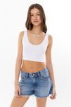 90 S Baggy Denim Short, MONACO BLUE - alternate image 2