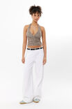 Low Rise Baggy Jean, WHITE - alternate image 1