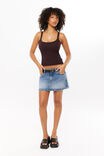 Riri Scoop Neck Tank, BROWN BERRY - alternate image 2