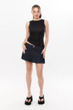 Soft Blair Ruched Tank, BLACK - alternate image 2