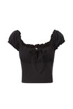 Jojo Short Sleeve Top, BLACK - alternate image 6