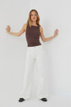 Low Rise Baggy Jean, WHITE - alternate image 5