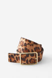 Wide Leopard Belt, LEOPARD/GOLD - alternate image 1