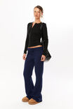 Harriet Henley Long Sleeve Top, BLACK - alternate image 5