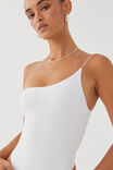 Luxe One Shoulder Bodysuit, WHITE - alternate image 5