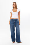 Giselle Scoop Neck Tee, WHITE - alternate image 2