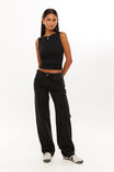 Low Rise Straight Jean, MIDNIGHT BLACK - alternate image 6