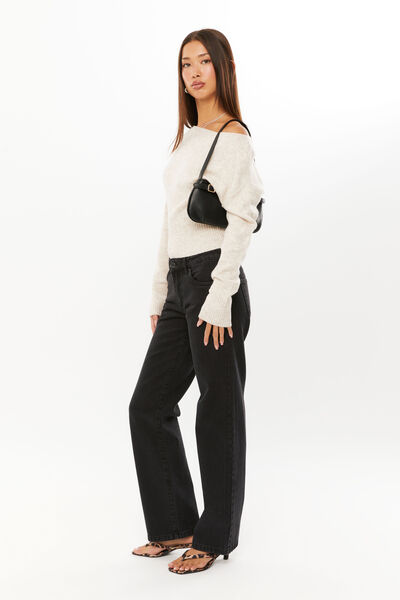 Low Rise Straight Jean, MIDNIGHT BLACK