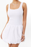 Clara Bubble Mini Dress, WHITE - alternate image 4