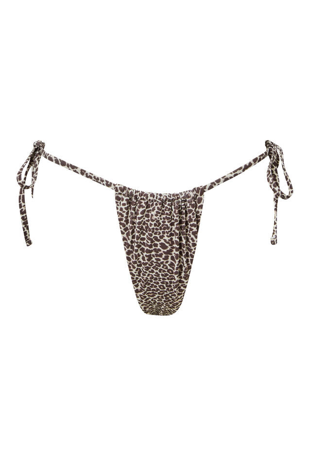 String Bikini Bottom, NINA LEOPARD BROWN