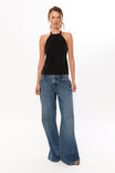 Scarlette Backless Halter Top, BLACK - alternate image 2