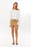 Gwen Corduroy Mini Skirt, WARM SAND - alternate image 1