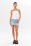 Eva Strapless Top, WHITE - alternate image 2