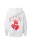 Paige Oversized Printed Hoodie, CLOUD WHITE/PARIS STRAWBERRY - alternate image 6