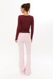 Fold Back Flare Pant, ROSETTE PINK - alternate image 3