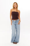 Stacey Strapless Top, CHOC CHERRY - alternate image 2