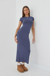 Soft Short Sleeve Maxi Dress, WEEKEND BLUE - alternate image 1