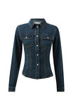 Dallas Fitted Shirt, INDIGO WASH - alternate image 6