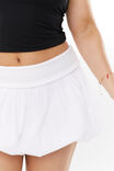 Foldback  Bubble Mini Skirt, WHITE - alternate image 4