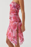 Becky Strapless Dress, ROSIE FLORAL PINK - alternate image 2