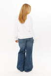 Bambie Crew Jumper, WINTER WHITE/CHEETAH STAR - alternate image 5