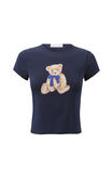 Teddy Bear Graphic T-Shirt, MIDNIGHT NAVY/TEDDY BEAR - alternate image 6