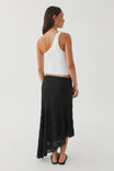 Charlie Asymmetrical Textured Skirt, BLACK - alternate image 3