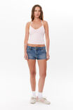Khloe V Neck Halter Top, PINK STRIPE - alternate image 2