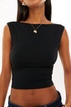 Super Smooth Backless Tank, BLACK - alternate image 4