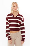 DARK PLUM STRIPE